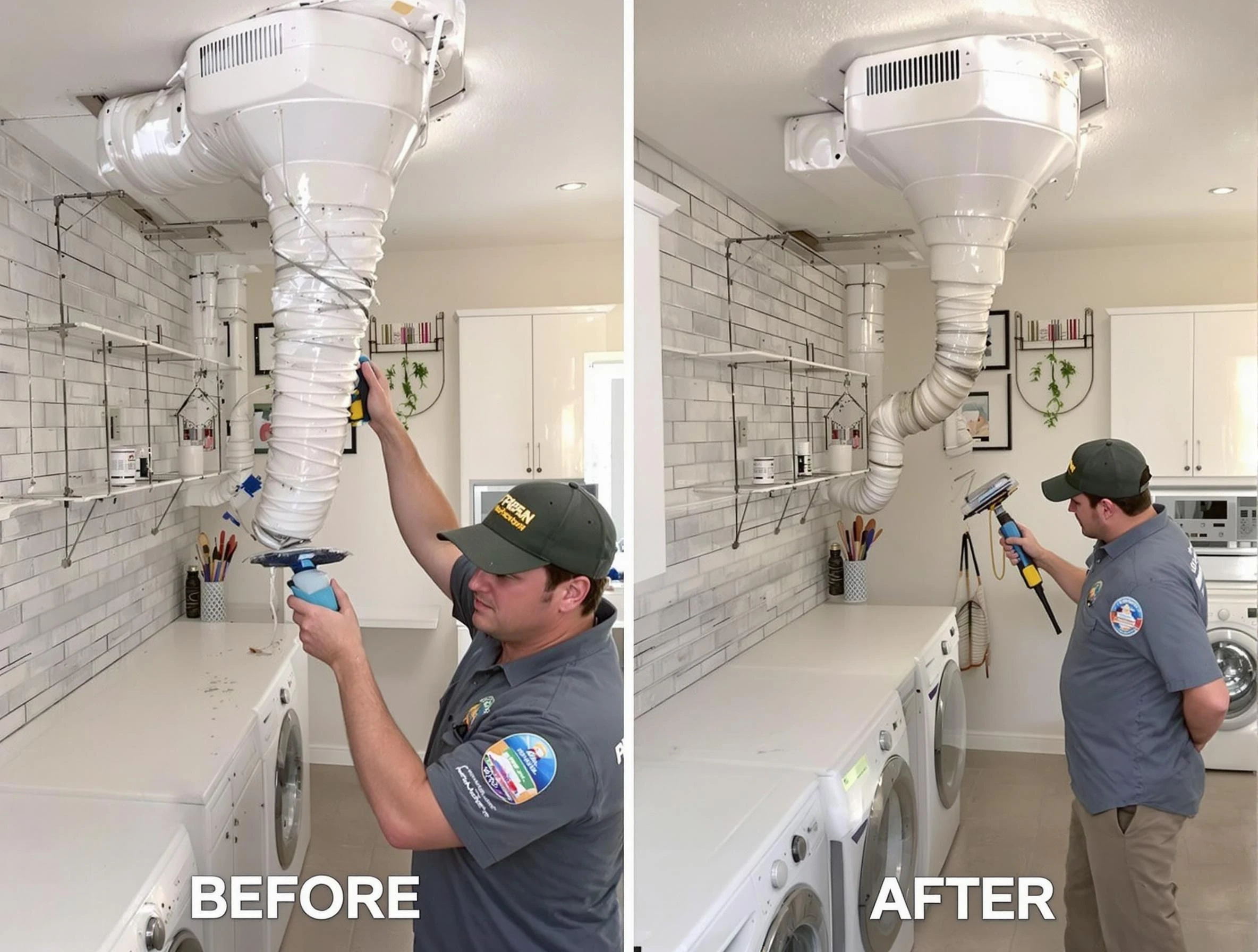 Professional dryer exhaust vent cleaning by Bethany Dryer Vent Cleaning in Bethany